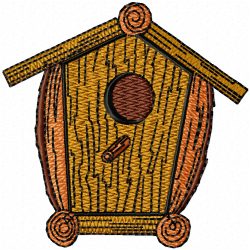Bird Houses Embroidery Design 11 Bird Houses Embroidery Design 11